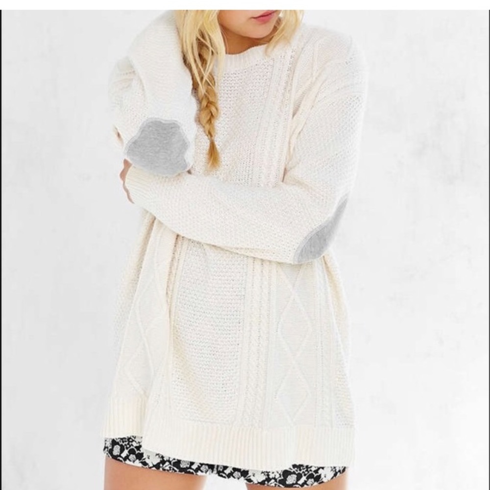 Urban Outfitters BDG Oversized Elbow Patch Sweater